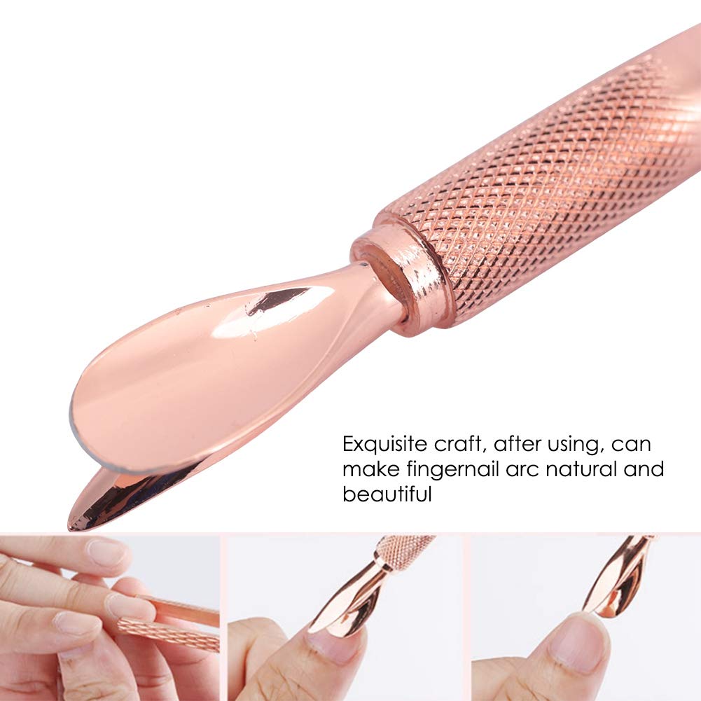 Professional Stainless Steel Cuticle Pusher & Nail Clipper - Nail Shaping Tool for Manicure, Nail Glue Removal, and Nail Art - Perfect for Home Salon & DIY Nail Care
