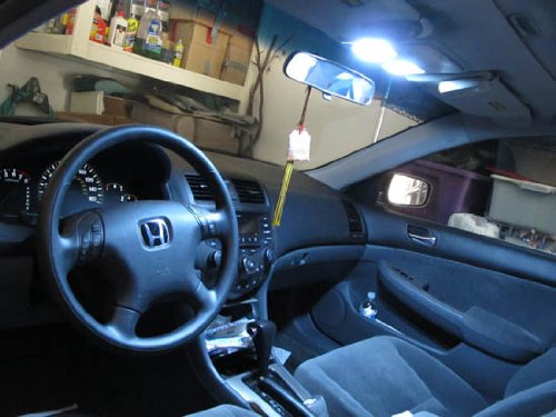 3-Piece 57 SMD LED Panel Lights - Exact Fit for Honda Accord, Civic, CR-V, Insight - Upgrade Your Car Interior Lighting for Night Driving & Custom Style