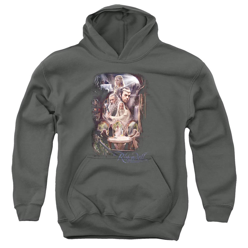 The Hobbit Rivendell Hoodie - Unisex Youth Pullover for Fantasy Fans