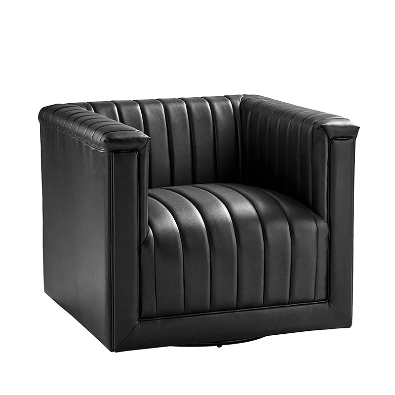Diego Classic 360 Degree Swivel Office Chair with Square Arms - Ergonomic Desk Chair for Home Office, Gaming, and Conference Room Use