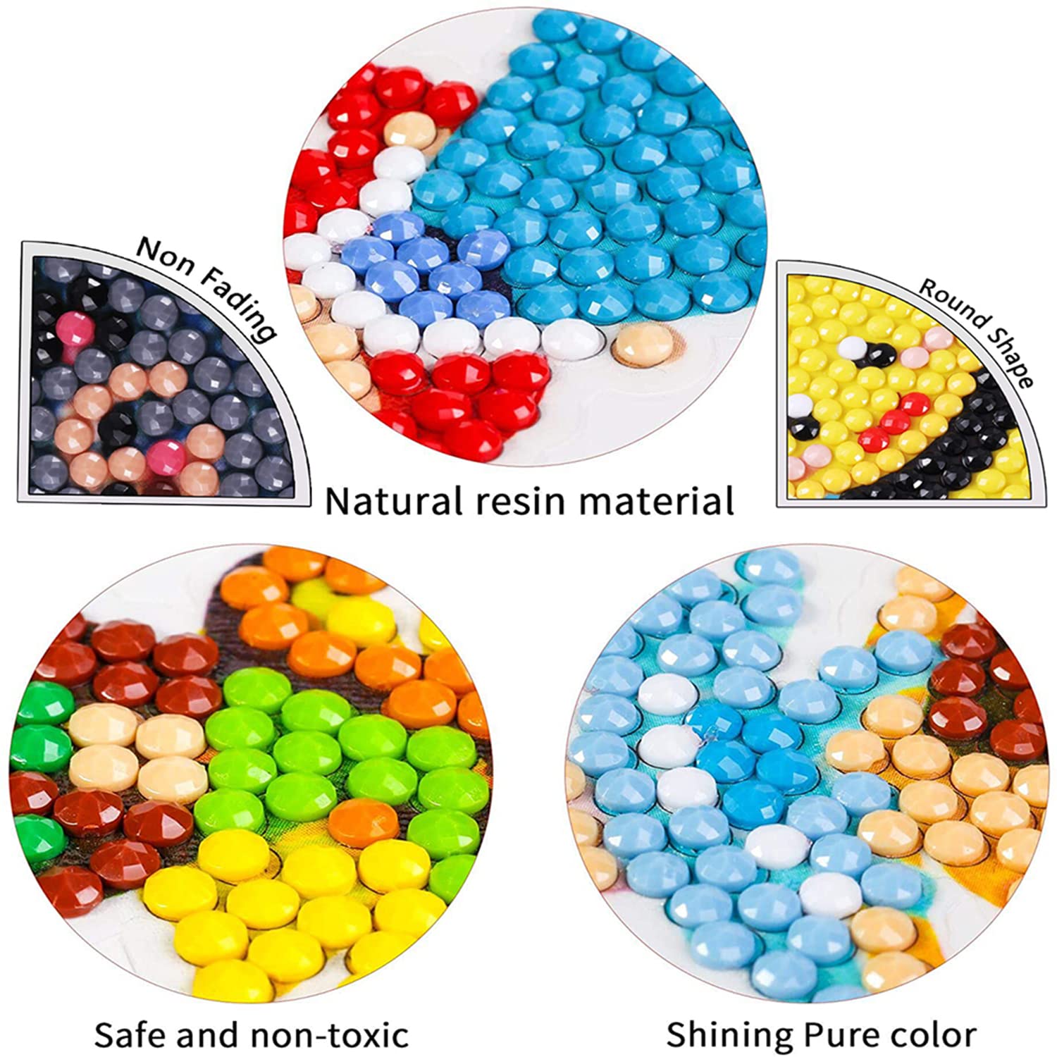 5D Diamond Painting Kits for Kids & Adults - DIY Diamond Art Mosaic Stickers, Paint by Numbers Craft Kits for Beginners - Perfect for Home Decor, Gifts, and Relaxation Activities (Princess Theme)