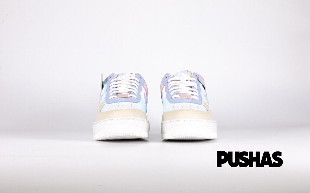 Nike Air Force 1 Low Shadow Sneakers in White Glacier Blue Ghost (2020 Release) - Perfect for Casual Wear, Street Style & Sneaker Collectors