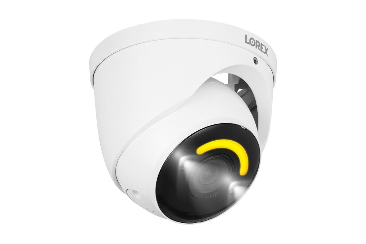 Lorex H30-4K+ 12MP Wired Dome Security Camera with Smart Lighting & Motion Detection - Indoor/Outdoor Home & Business Surveillance System