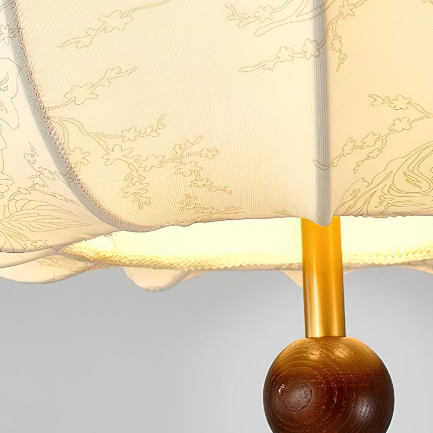 Stylish Chestnut Fabric Pendant Light - Modern Hanging Lamp for Dining Room, Kitchen Island & Bedroom Decor