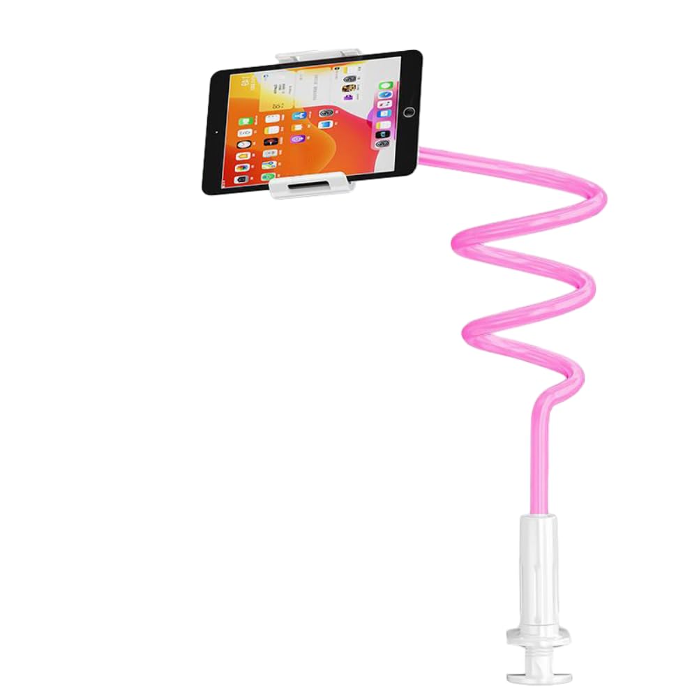 Extra Long Gooseneck Phone Holder Stand - 135CM Flexible Arm Mount for iPhone, Samsung, iPad (Up to 7