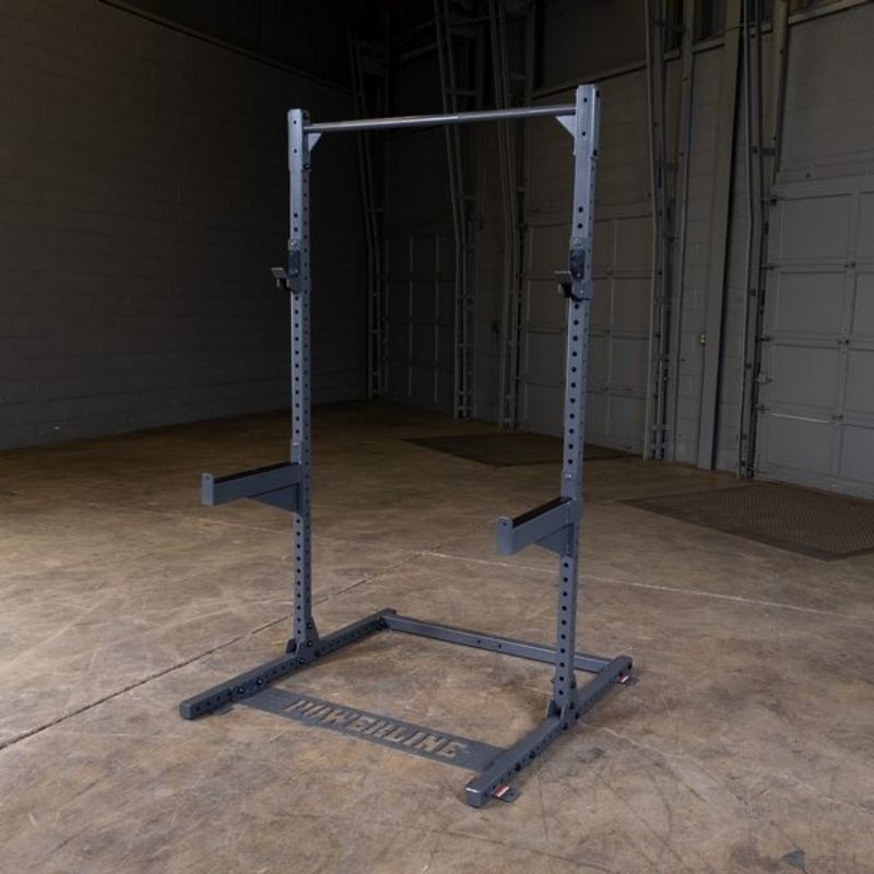 Body Solid Basic Garage Gym Half Rack Package - Heavy Duty Home Workout Equipment for Strength Training | Perfect for Home Gym, Garage Fitness & Weightlifting