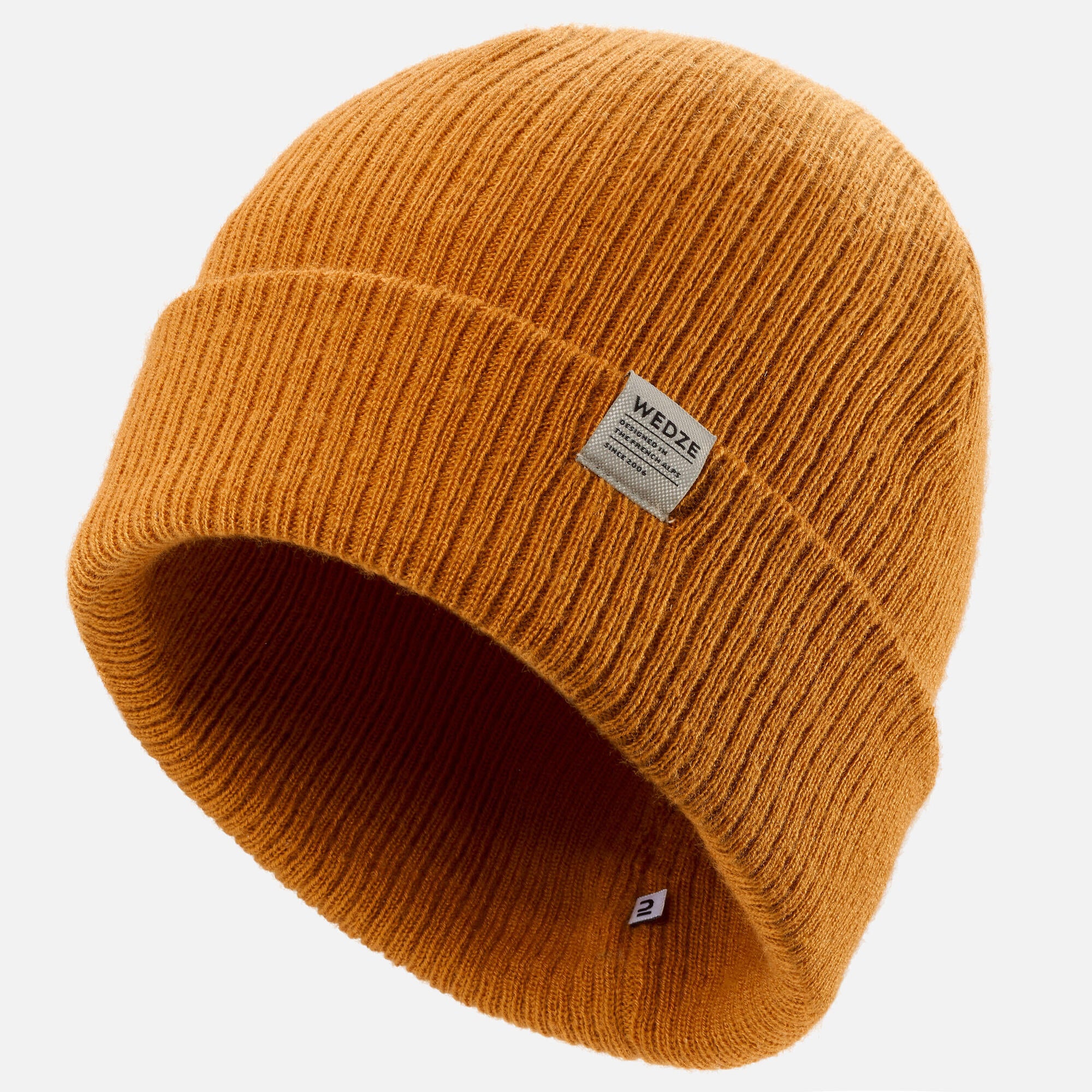 Wedze Fisherman Knit Beanie - Warm Winter Hat for Men & Women - Soft Acrylic Wool Blend - Outdoor Skiing, Hiking, and Casual Wear