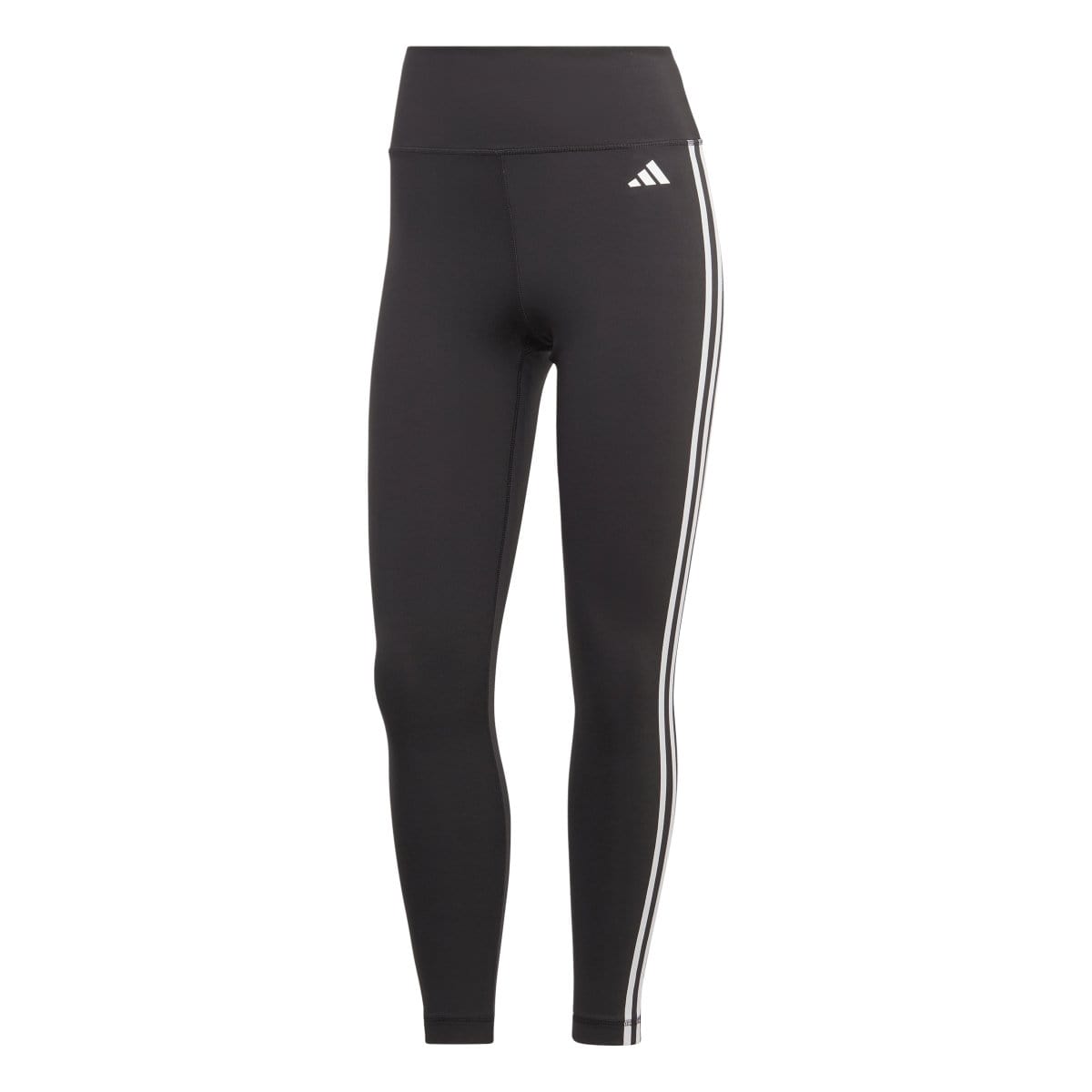 Adidas Women's Train Essentials 3-Stripes High Waisted 7/8 Black Tights - Gym Workout, Yoga & Running Leggings for Active Women