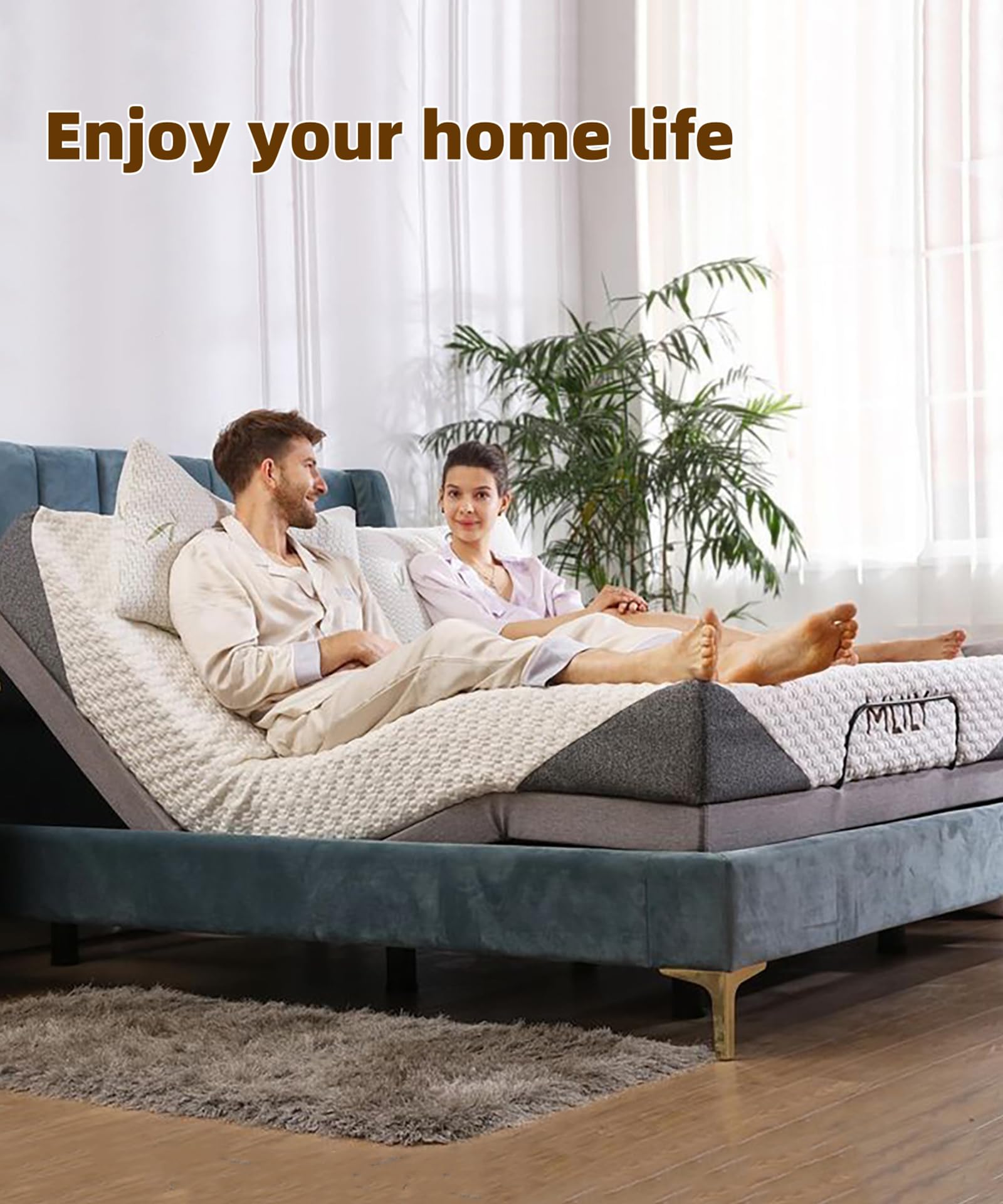 2024 Richmat HJH55 Adjustable Bed Remote Control Replacement - Compatible with Classic Brands Adjustable Beds - Perfect for Home, Hospital, and Elderly Care Use