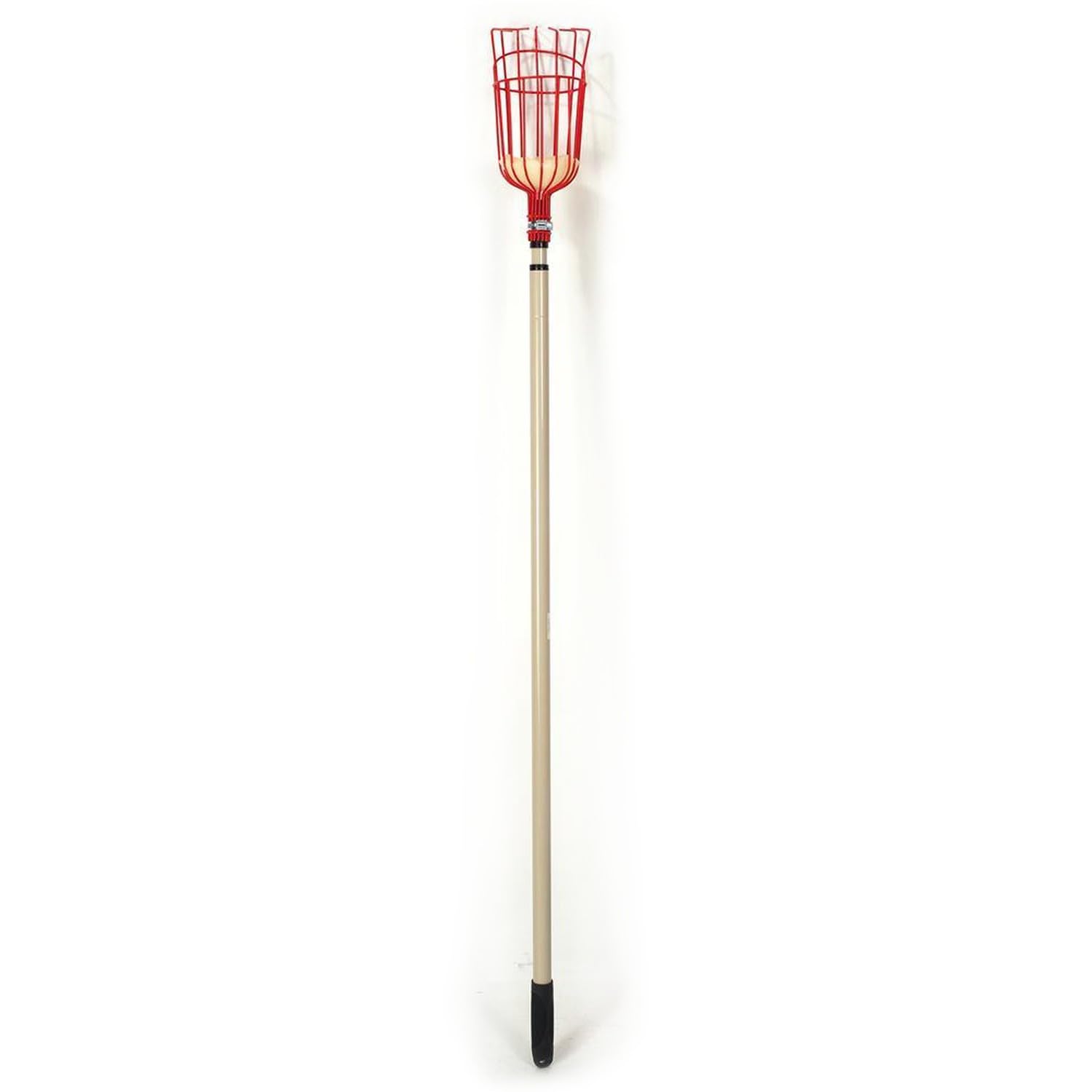 Premium Fruit Picker Tool - Extendable Stainless Steel Fruit Harvesting Pole with Basket for Apples, Pears & Oranges - Ideal for Home Garden, Orchard Harvesting & Farm Use