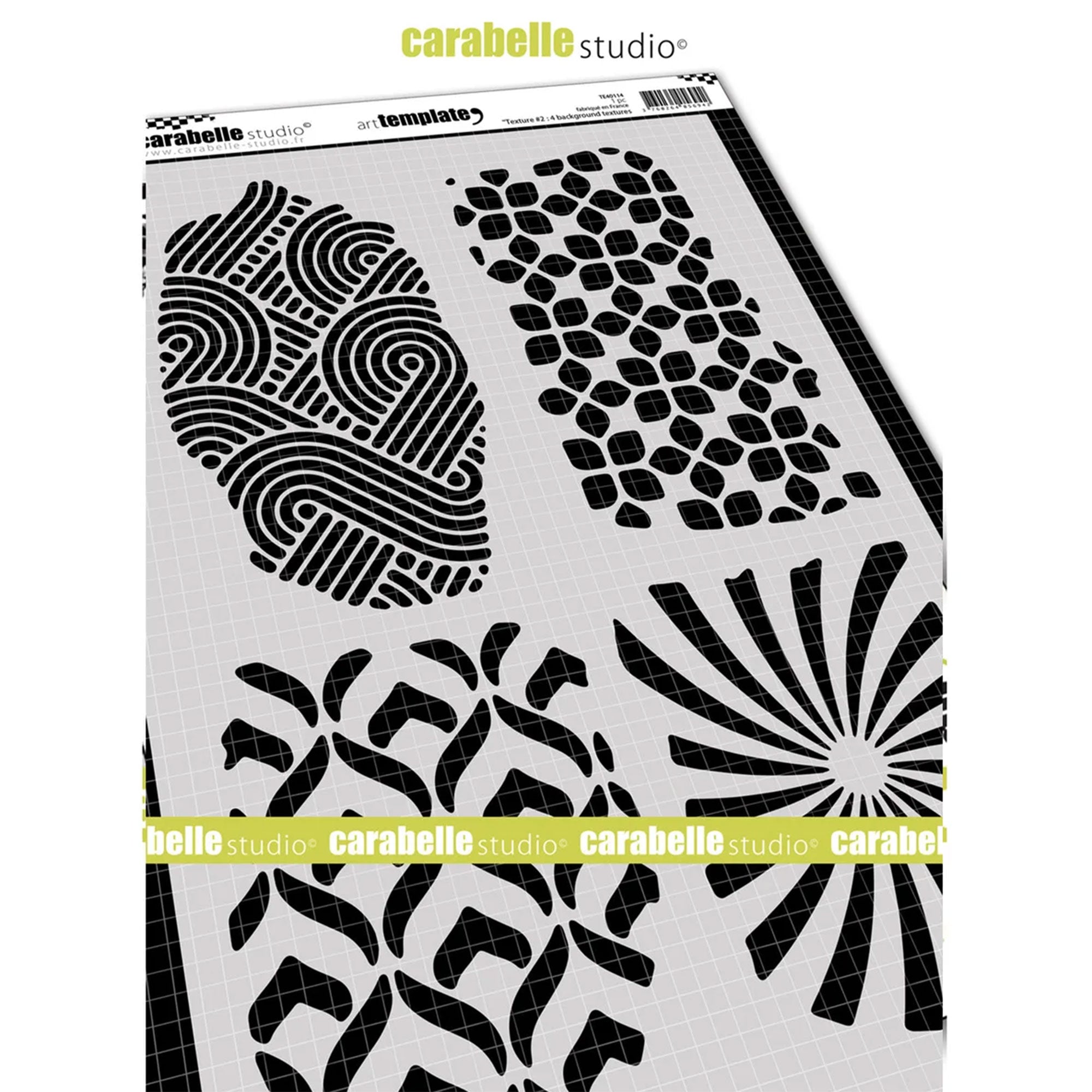 A4 Stencil Template - 2 Background Textures for Scrapbooking, Card Making & DIY Crafts | Perfect for Art Projects, Home Decor & School Activities