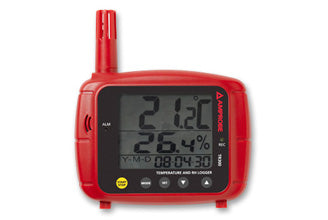 Fluke Amprobe TR300 Temperature and Humidity Data Logger with Dual Display - Ideal for HVAC, Food Storage, and Laboratory Monitoring