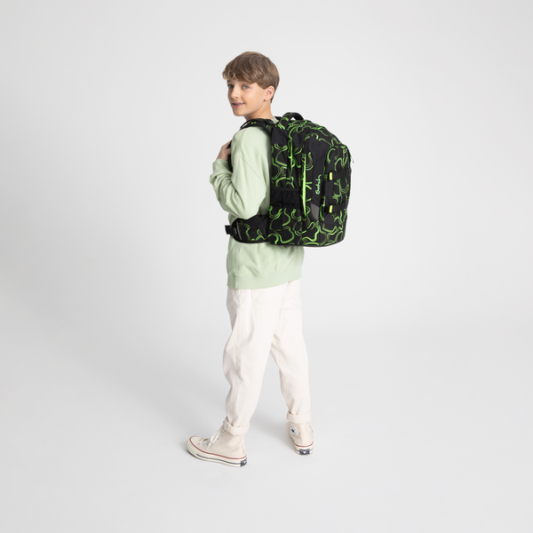 Satch Pack Green Supreme - Premium Eco-Friendly Backpack for Travel, Work & School | Durable & Stylish Daypack for Men & Women | Perfect for Commuting, Hiking & Outdoor Adventures