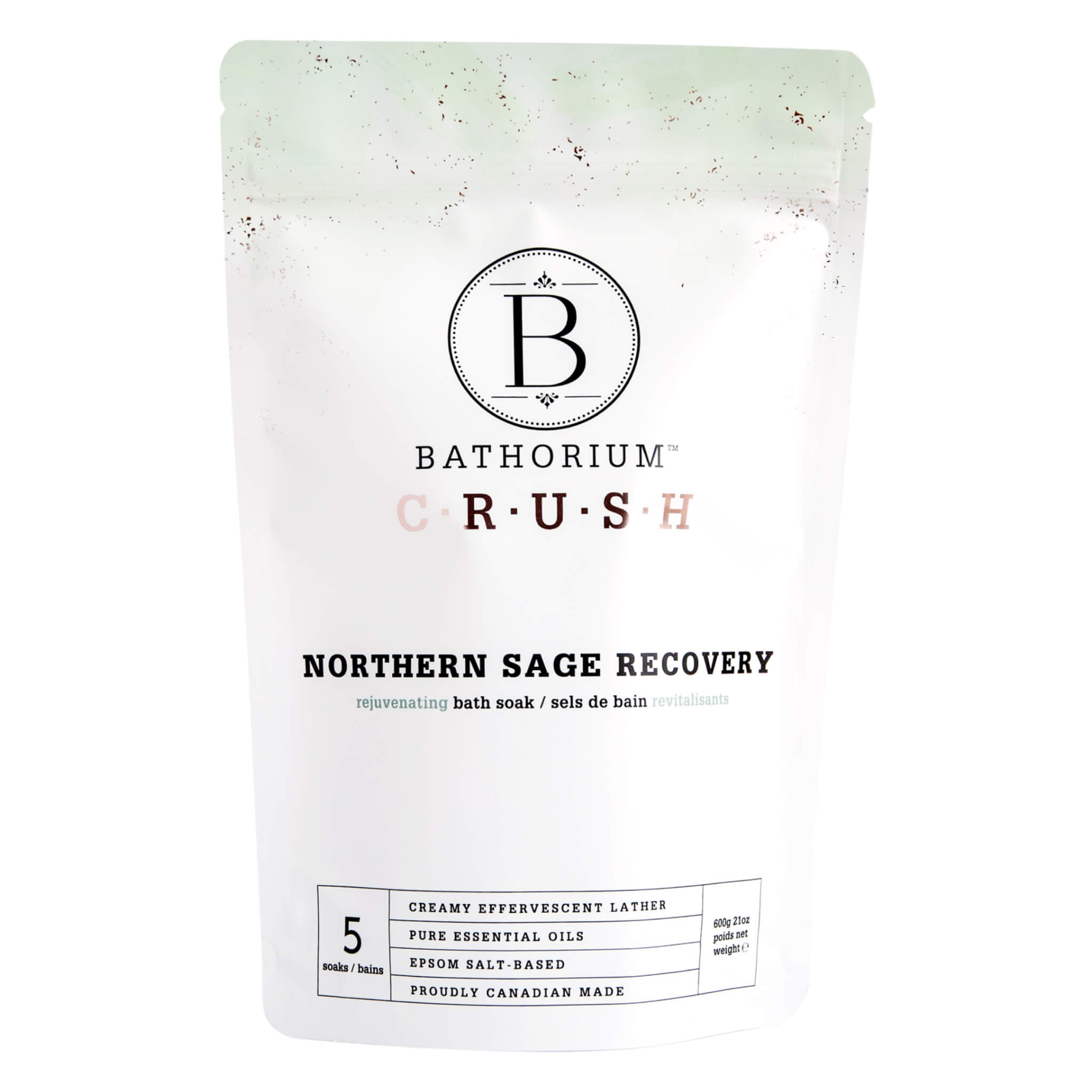 Northern Sage Recovery Bath Crush - Organic Muscle Relaxation & Stress Relief - Perfect for Post-Workout Recovery & Spa Night Self-Care