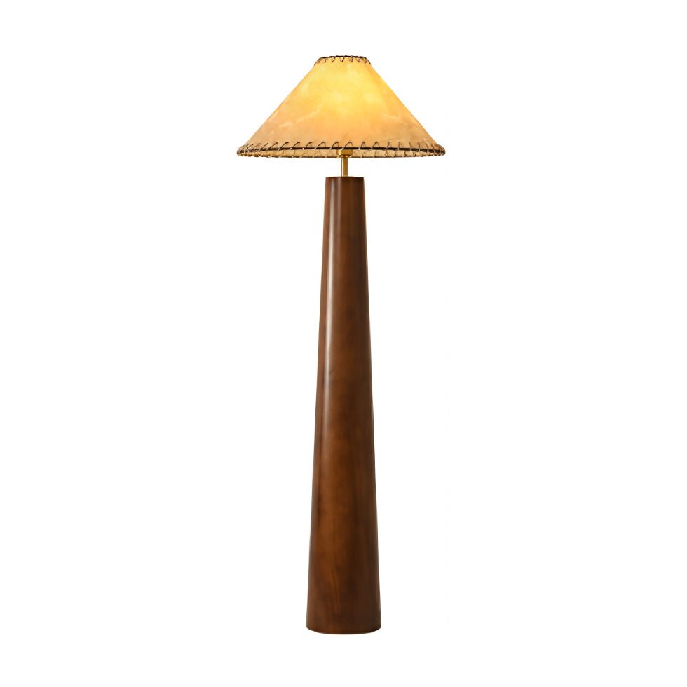 Dark Rubber Wood & Beige