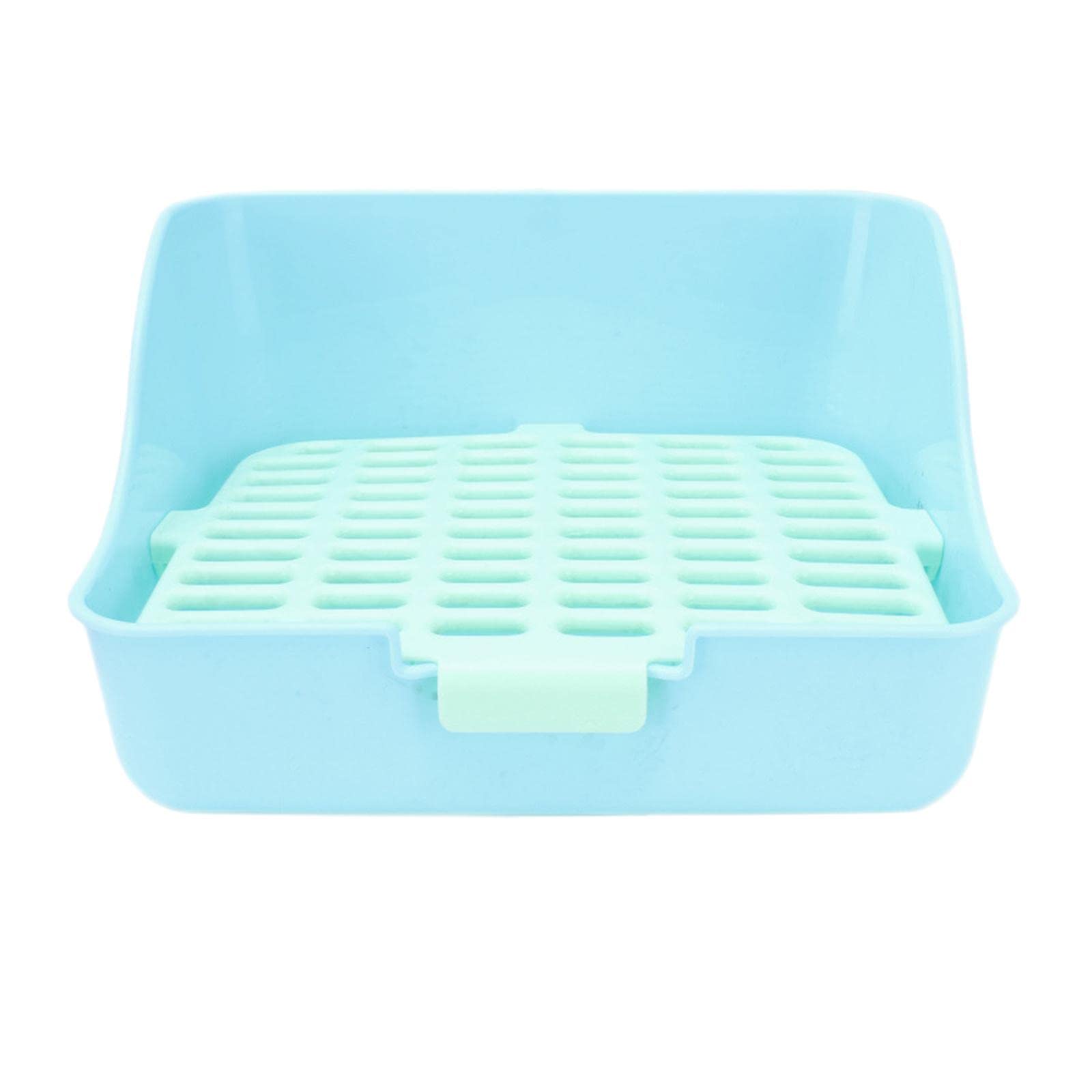 Bothyi Small Animal Litter Box - Rabbit Toilet Tray with Bedding for Chinchilla, Rat, Hamster Cage - Perfect for Small Pet Training & Cage Accessories
