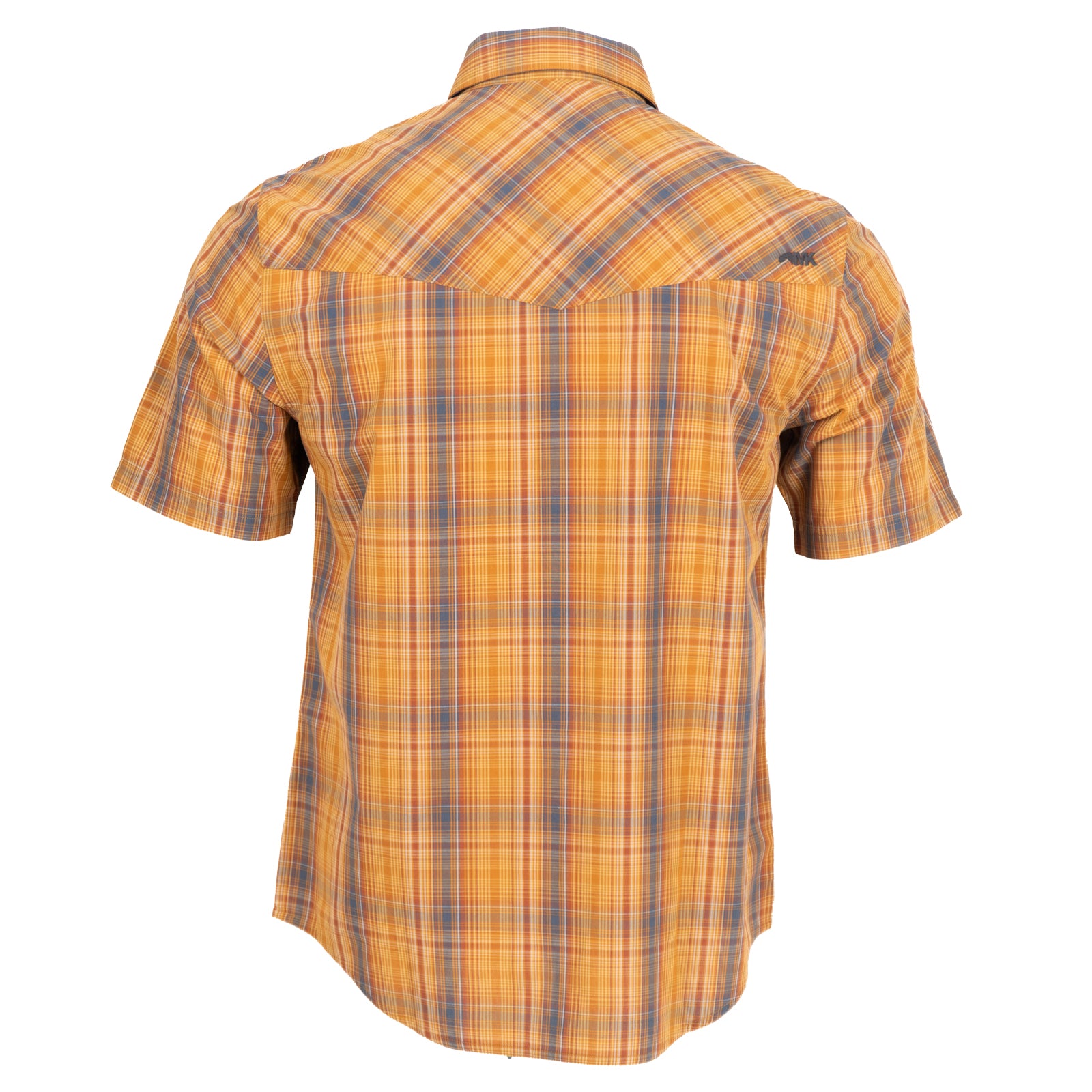 Men's Western Rodeo Short Sleeve Button-Up Shirt - Cowboy Style Plaid Casual Shirt for Country Music Festivals & Outdoor Rodeo Events