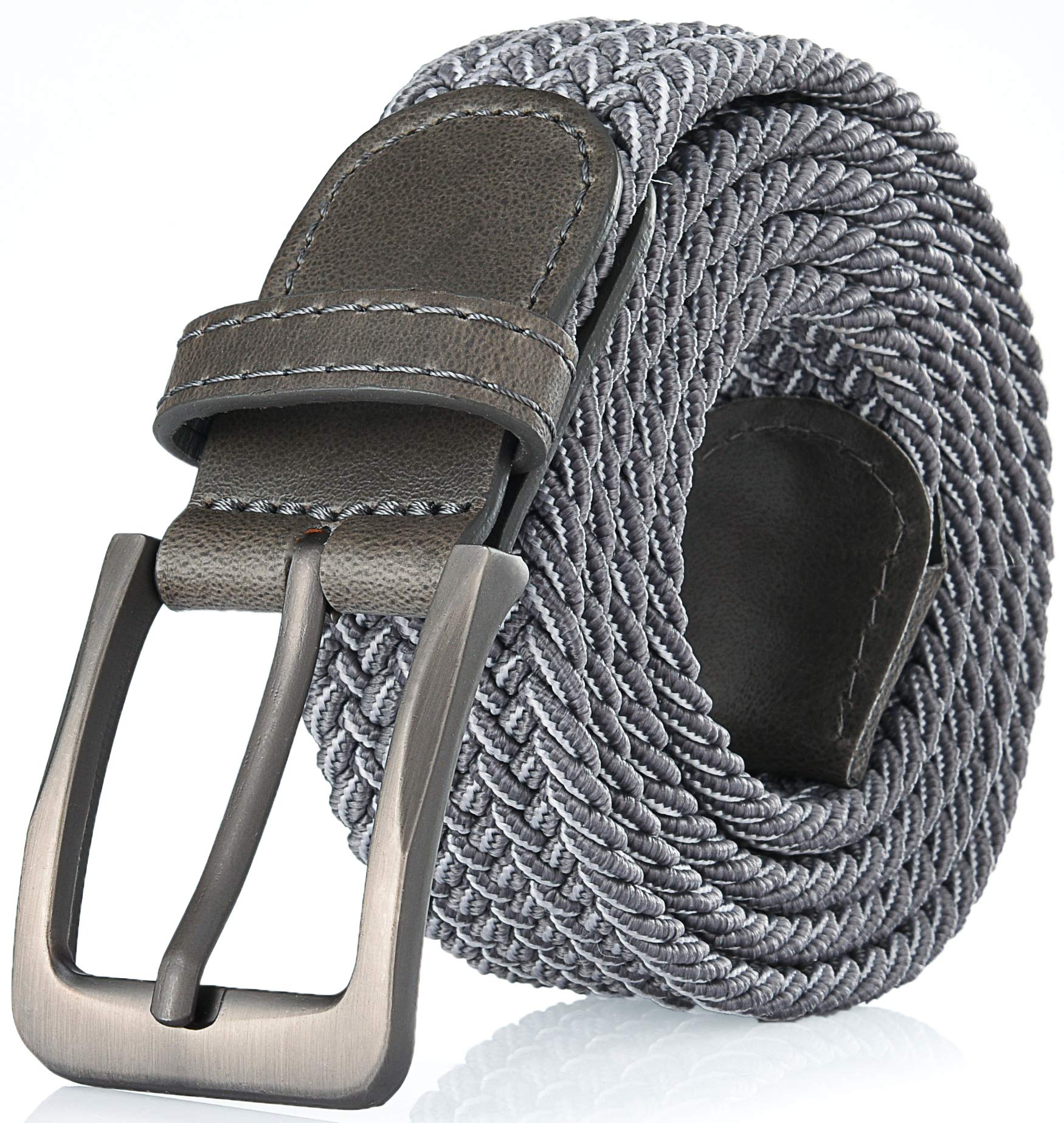 Men's Stretch Braided Belt - Casual Woven Elastic Belt for Everyday Wear
