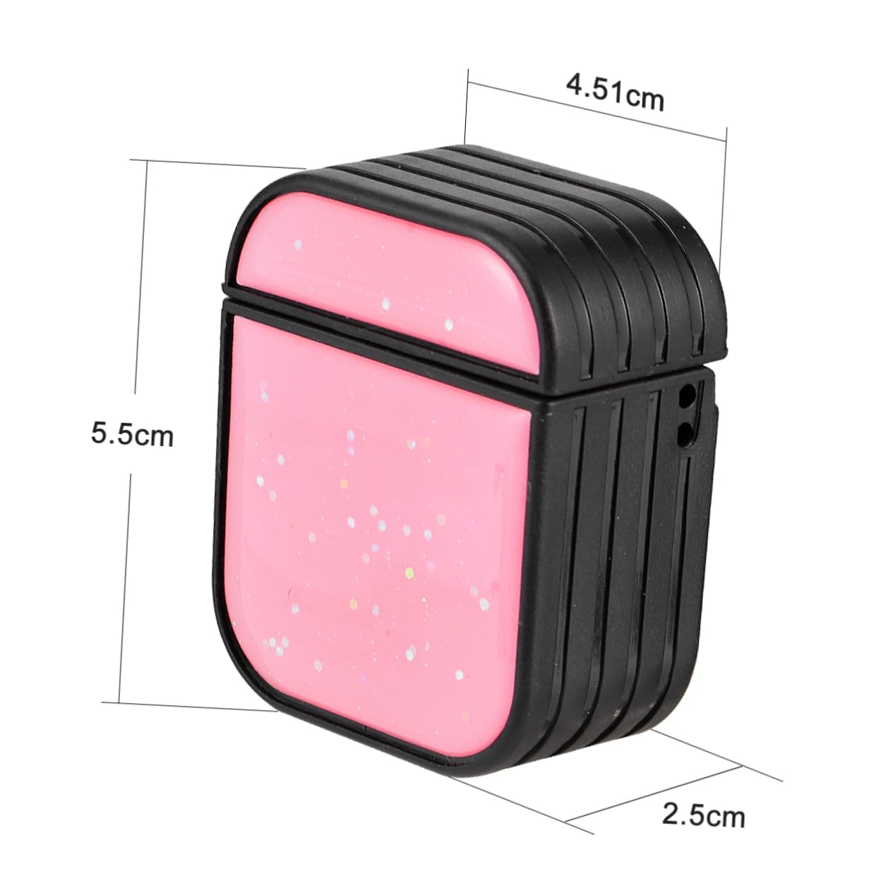 Angoily 2-Pack Glitter Headphone Case Cover - Protective Shell for Earphones, Earbuds - Perfect for Travel, Gym, and Daily Use