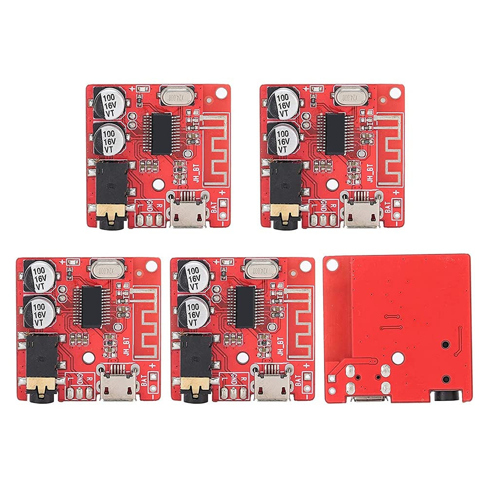 Gathukila 5PCS DIY Bluetooth 5.0 Receiver Board - Lossless Audio Decoder Module for Wireless Stereo Music & Speaker Amplifier - Perfect for Home Audio Systems, DIY Projects, and Car Stereo Upgrades