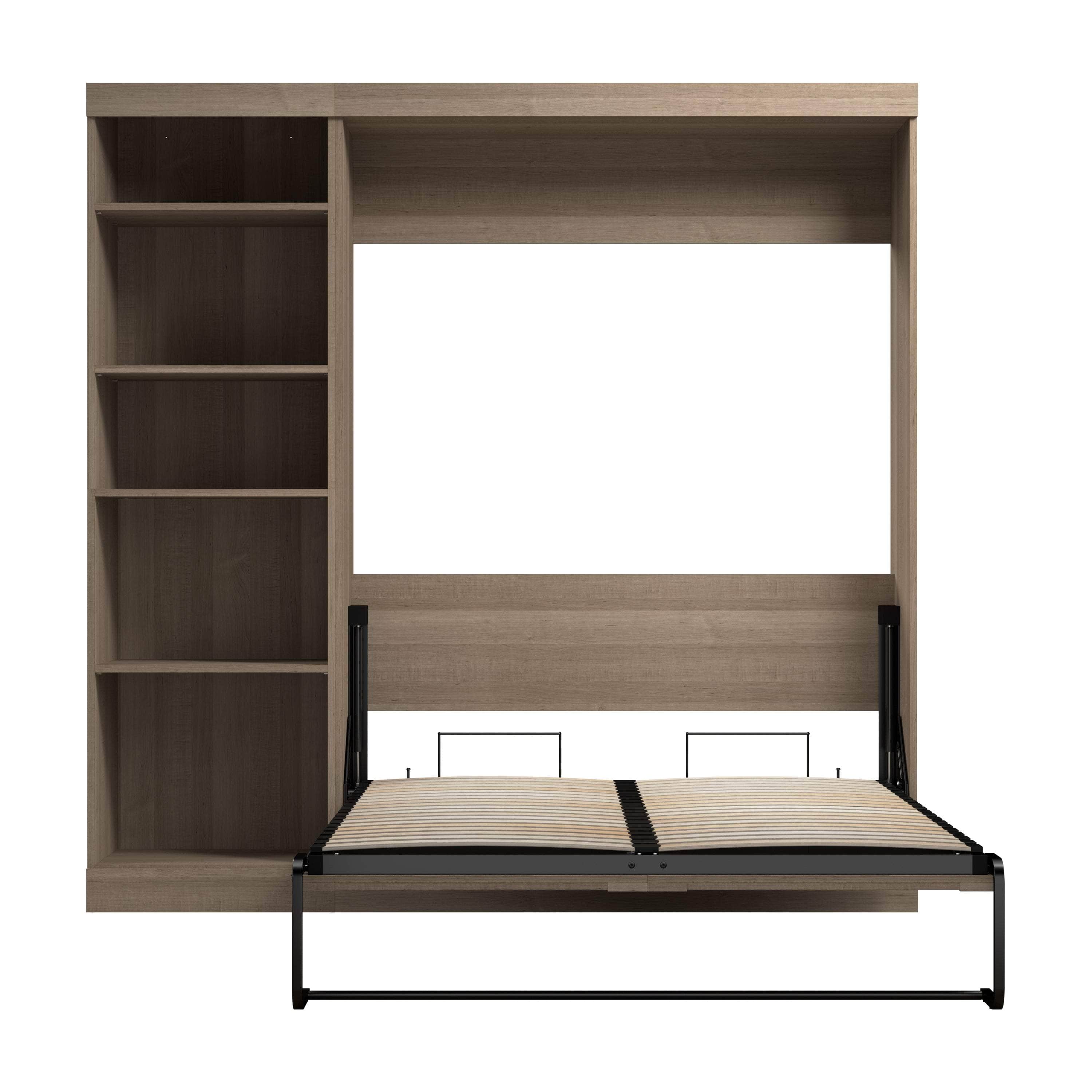 Pur Full Murphy Full Bed with Storage Unit (84W) - 7 Color Options | Space-Saving Wall Bed for Small Apartments & Guest Rooms