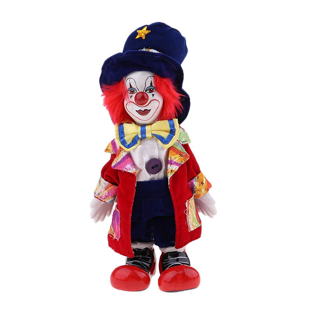 Clown Figurine Doll - Halloween Home Decor, Tabletop Ornament, Gift for Collectors & Party Lovers | Perfect for Halloween Parties, Themed Events & Home Display