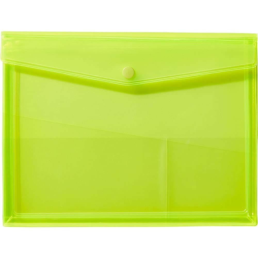 King Jim CH5364T A5 Yellow Bag-in-Bag Cheer Bag - Lightweight Organizer for School, Office & Travel Accessories Storage