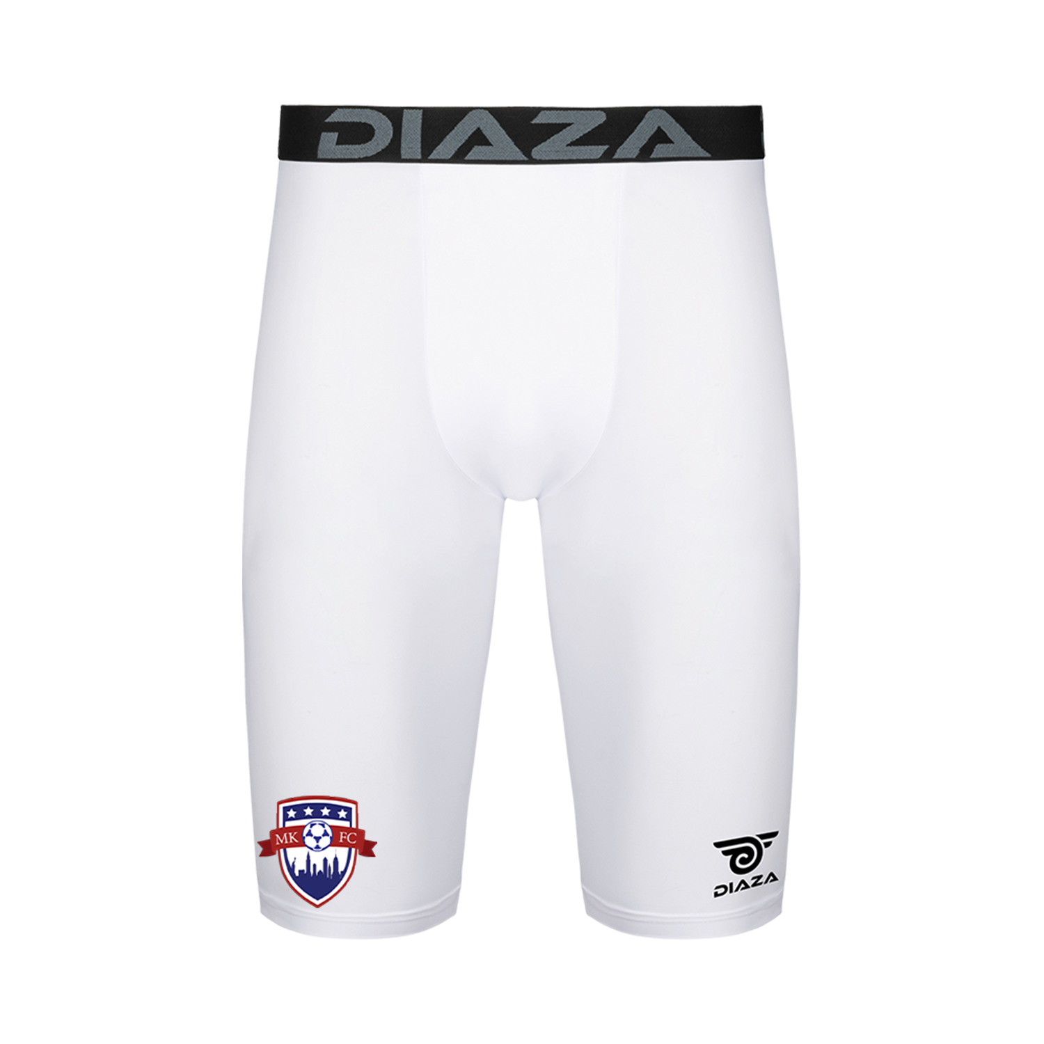 Men's Compression Shorts for Running & Workout - High-Performance White Athletic Shorts - Ideal for Gym, Cycling & Sports Training