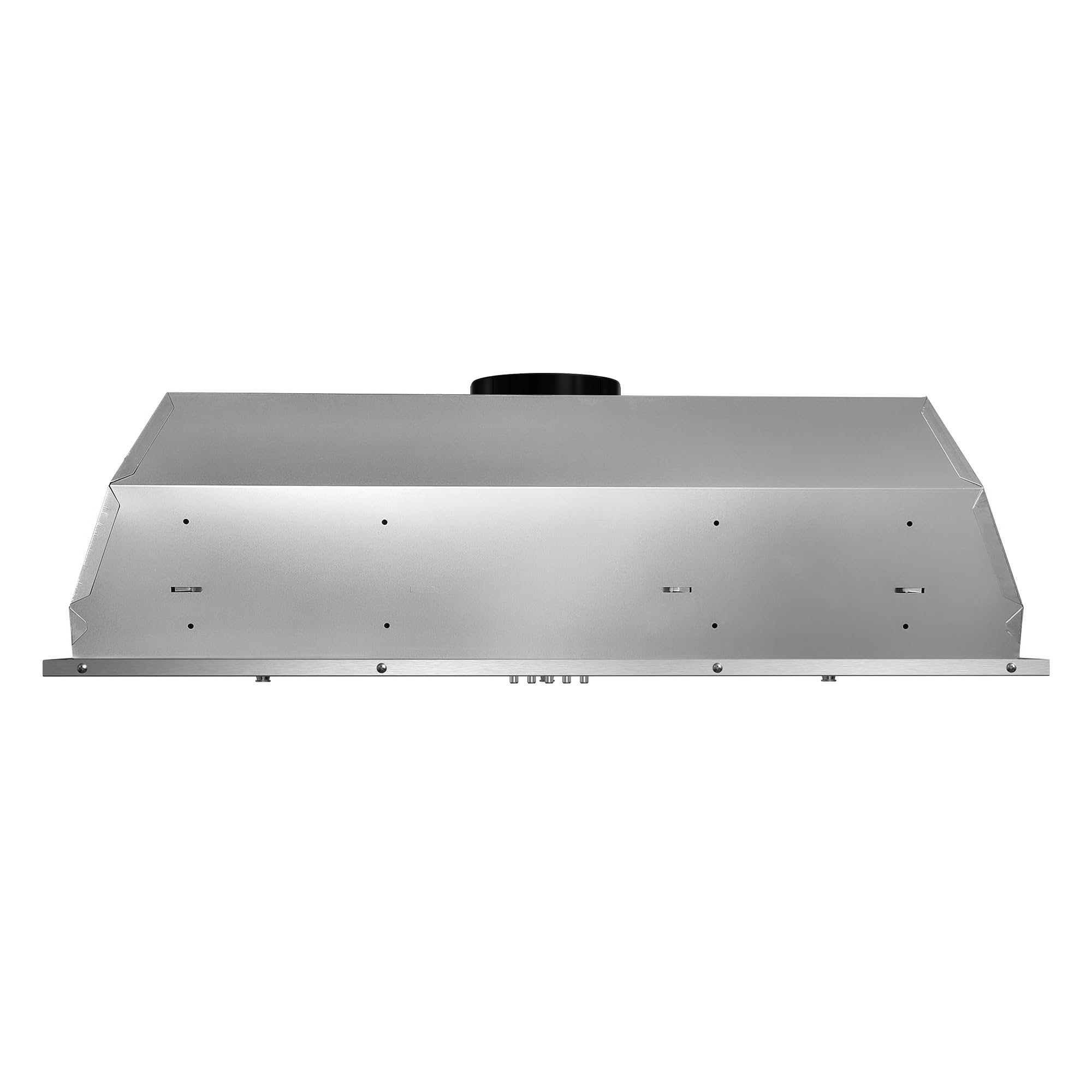 COSMO COS-36IRHP 36-Inch Stainless Steel Ducted Insert Range Hood - 380 CFM, LED Lights & Button Controls | Lumin Collection | Ideal for Modern Kitchens & High-Performance Cooking