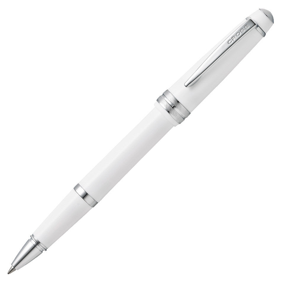 Cross Bailey Light Rollerball Pen - Premium White with Chrome Trim for Office, School & Gift Giving - Smooth Writing Experience