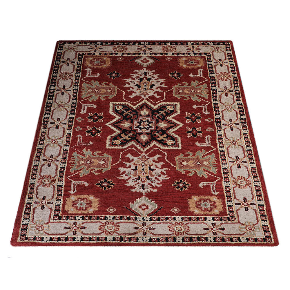 Premium Hand-Tufted Wool Rug - Soft & Durable for Living Room, Bedroom, or Nursery - Sarugh Luxury Home Decor