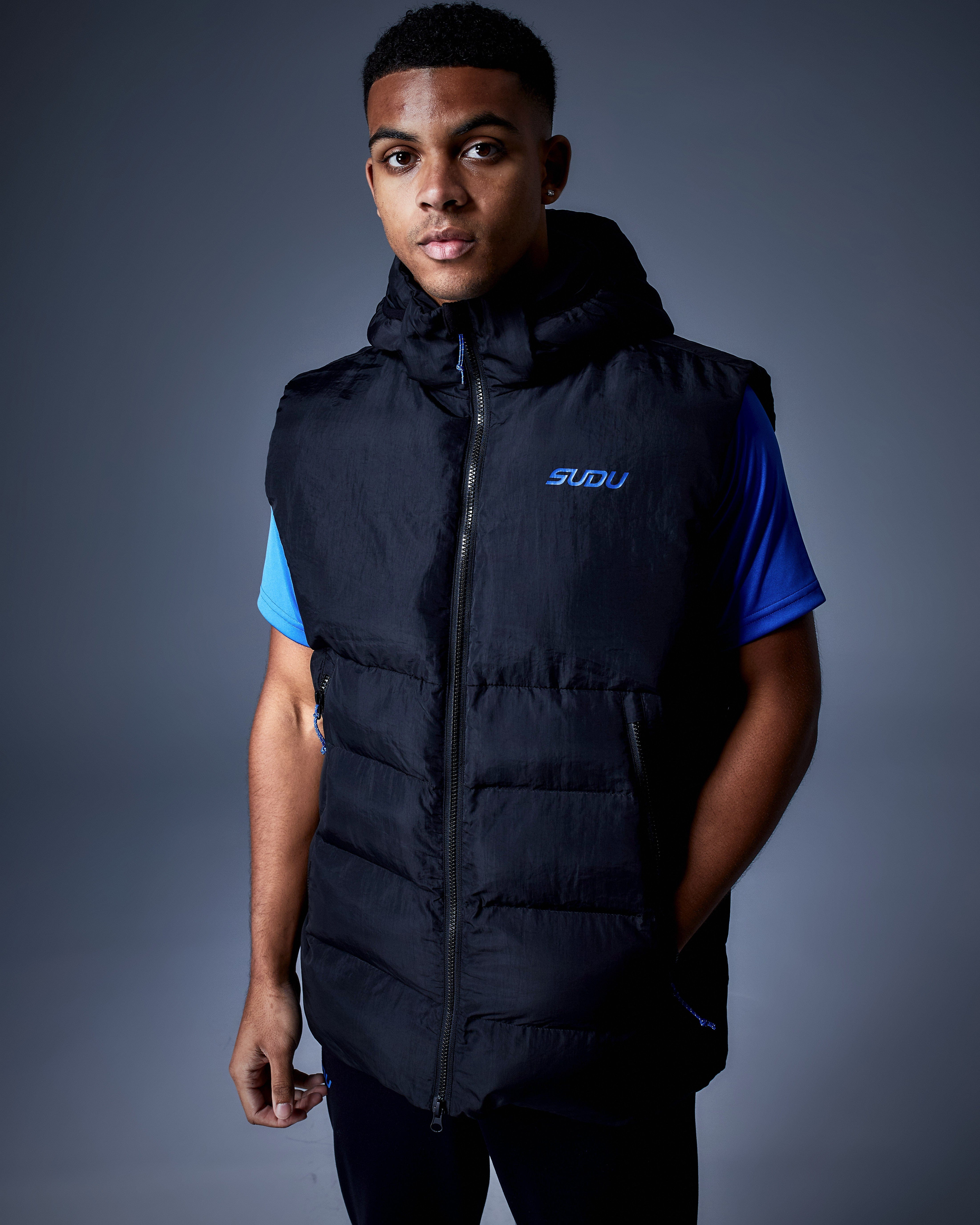 SPG 01 Black Vest for Men - Lightweight Outdoor Running Cycling Hiking Jacket - Perfect for Sports, Work & Casual Wear