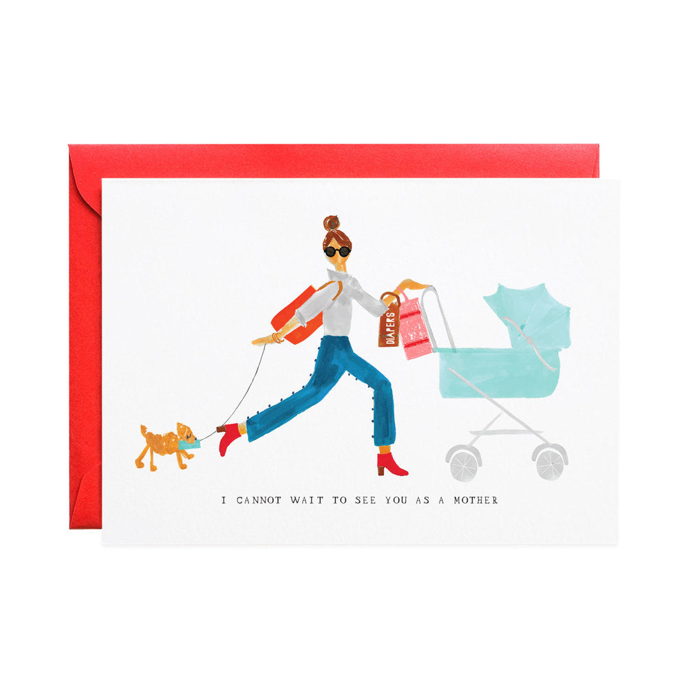 Thoughtful New Mother Greeting Card - Perfect for Baby Showers, Birth Announcements & Postpartum Gifts | Heartwarming Congratulations Card for New Moms