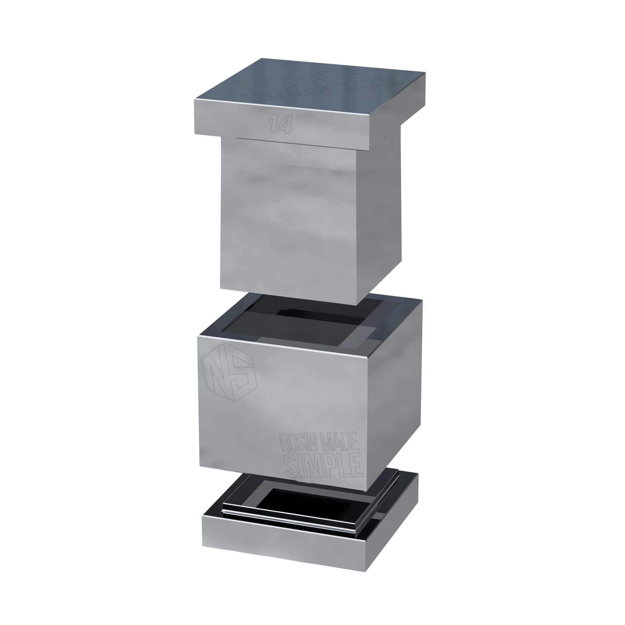 NugSmasher 14g Square Pro Pre Press Mold for Rosin - Perfect for DIY Rosin Pressing, Hash Making & Concentrate Extraction at Home