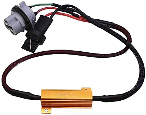 TOTMOX 2-Pack T20 7440 LED Canbus Error Free Decoder - Eliminate Hyper Flash & Warning Lights for Car LED Bulbs - Perfect for Turn Signals, Brake Lights & Interior Lighting