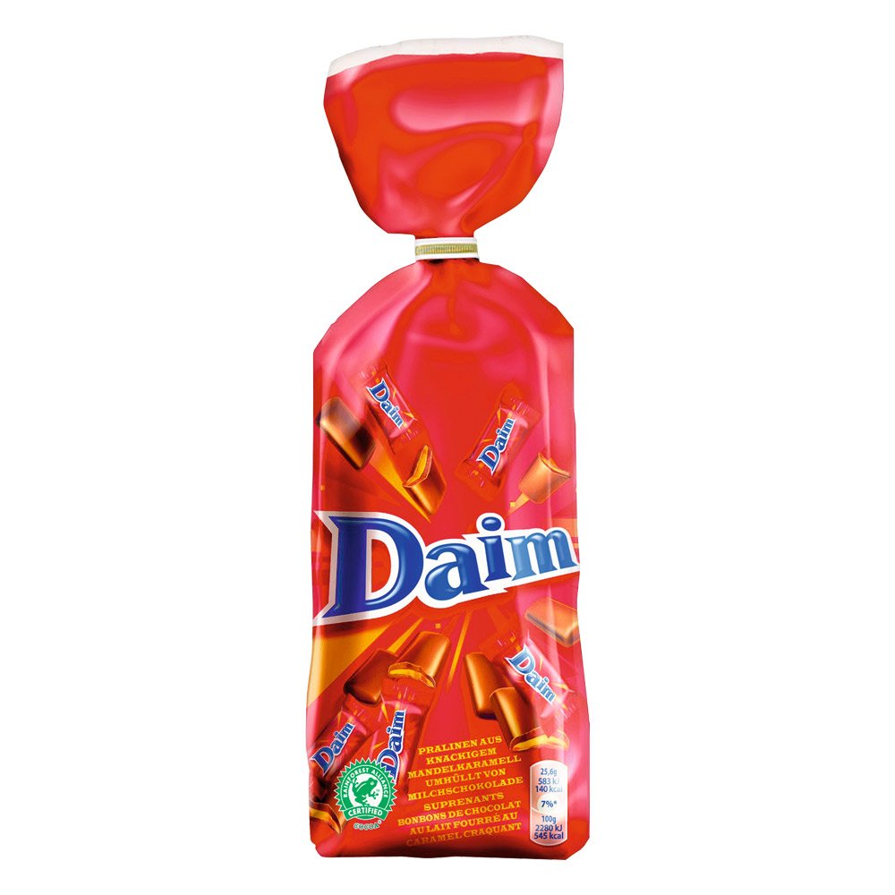 Daim Chocolate Bags - 200g Individually Wrapped Swedish Chocolate Bars for Gifts, Party Favors & Snacking