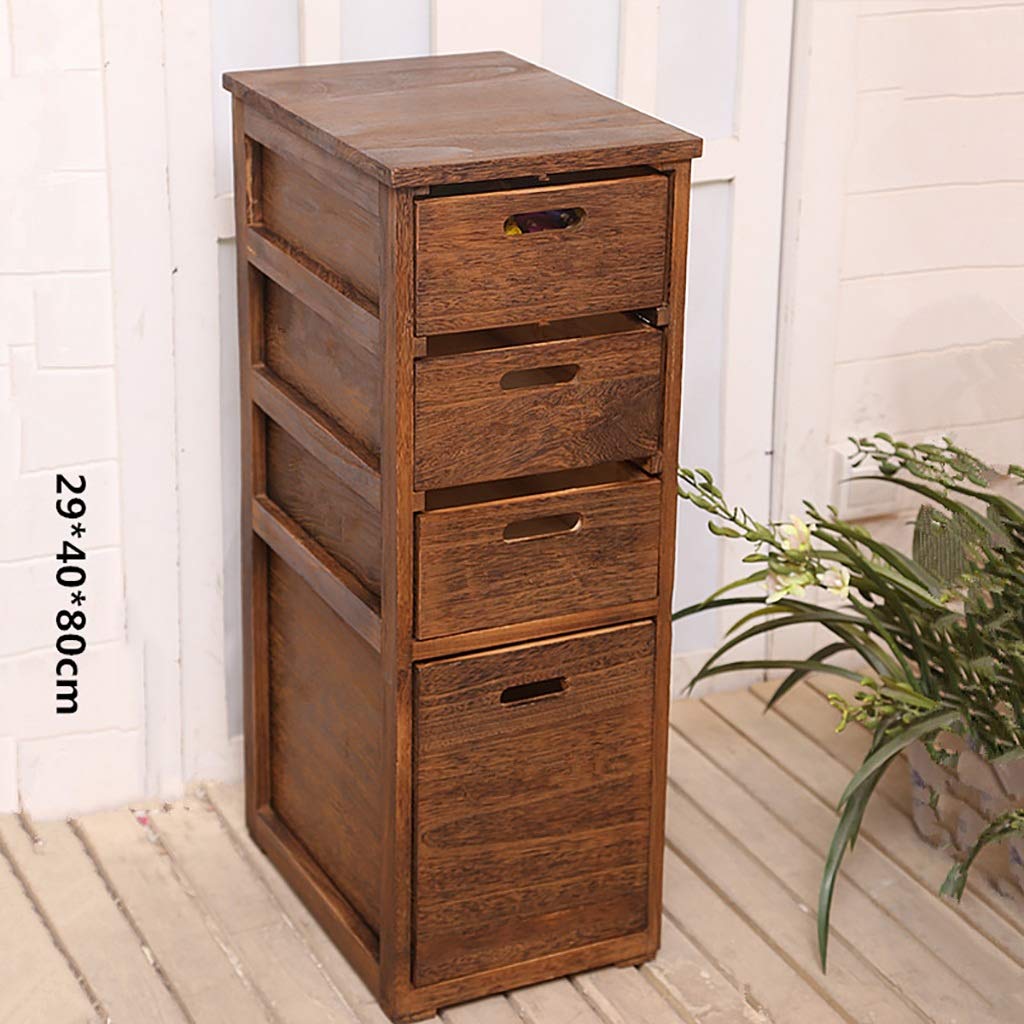 Modern Solid Wood Drawer Cabinet - Wine Cooler, Storage Sideboard for Kitchen, Living Room & Dining Room | Nordic Mediterranean Style Bookcase & Locker (Color A) - Perfect for Home Organization, Wine Storage & Display Shelves
