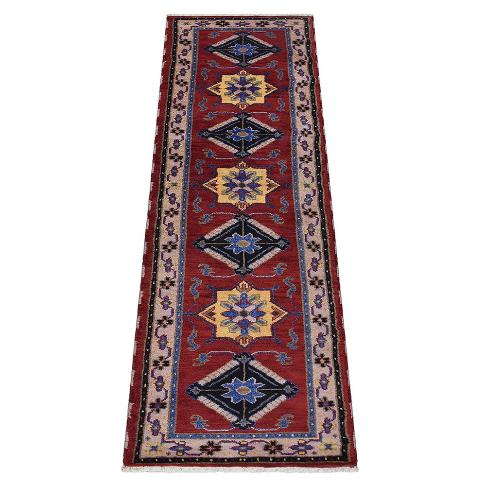 Handmade Farahan Afghan Rug - Premium Hand Knotted Wool Carpet for Living Room, Bedroom & Home Decor
