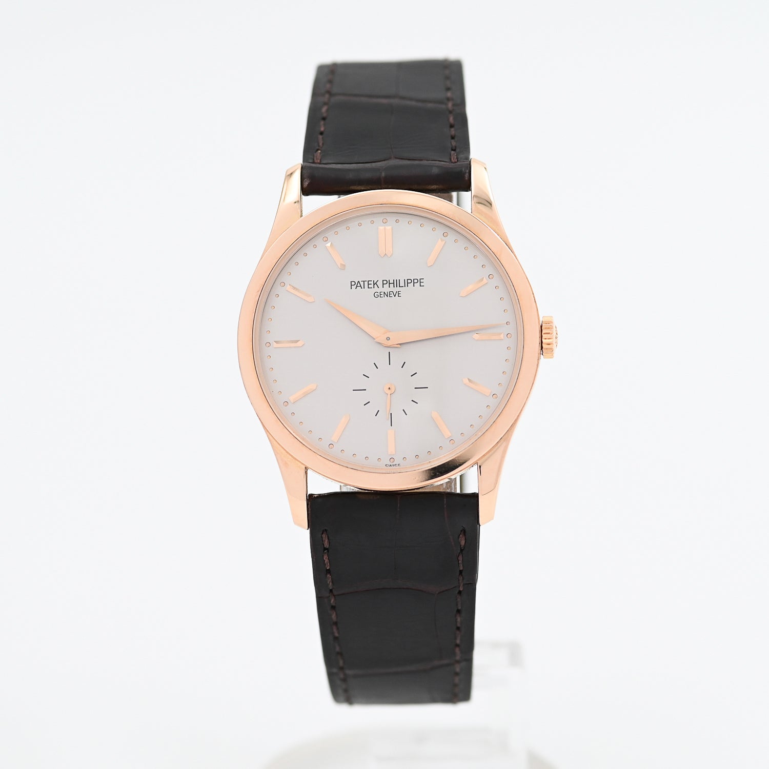 Patek Philippe Calatrava Small Seconds Men's Watch 18K White Gold - Luxury Dress Watch for Business & Formal Occasions