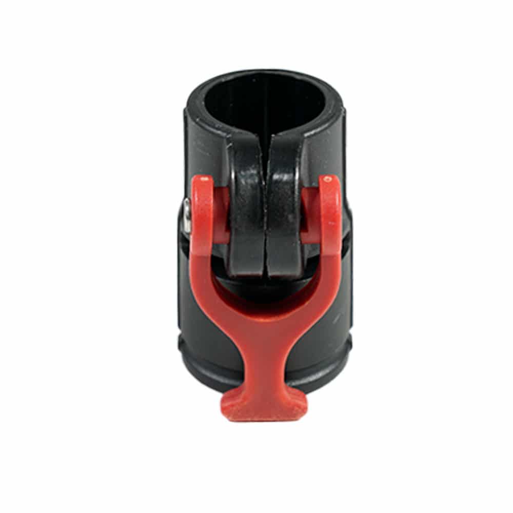 Detecting Innovations Black & Red Carbon Fiber Telescopic Shaft for Tele Knox - Lightweight Durable Fishing Rod for Kayak, Boat & Shore Fishing