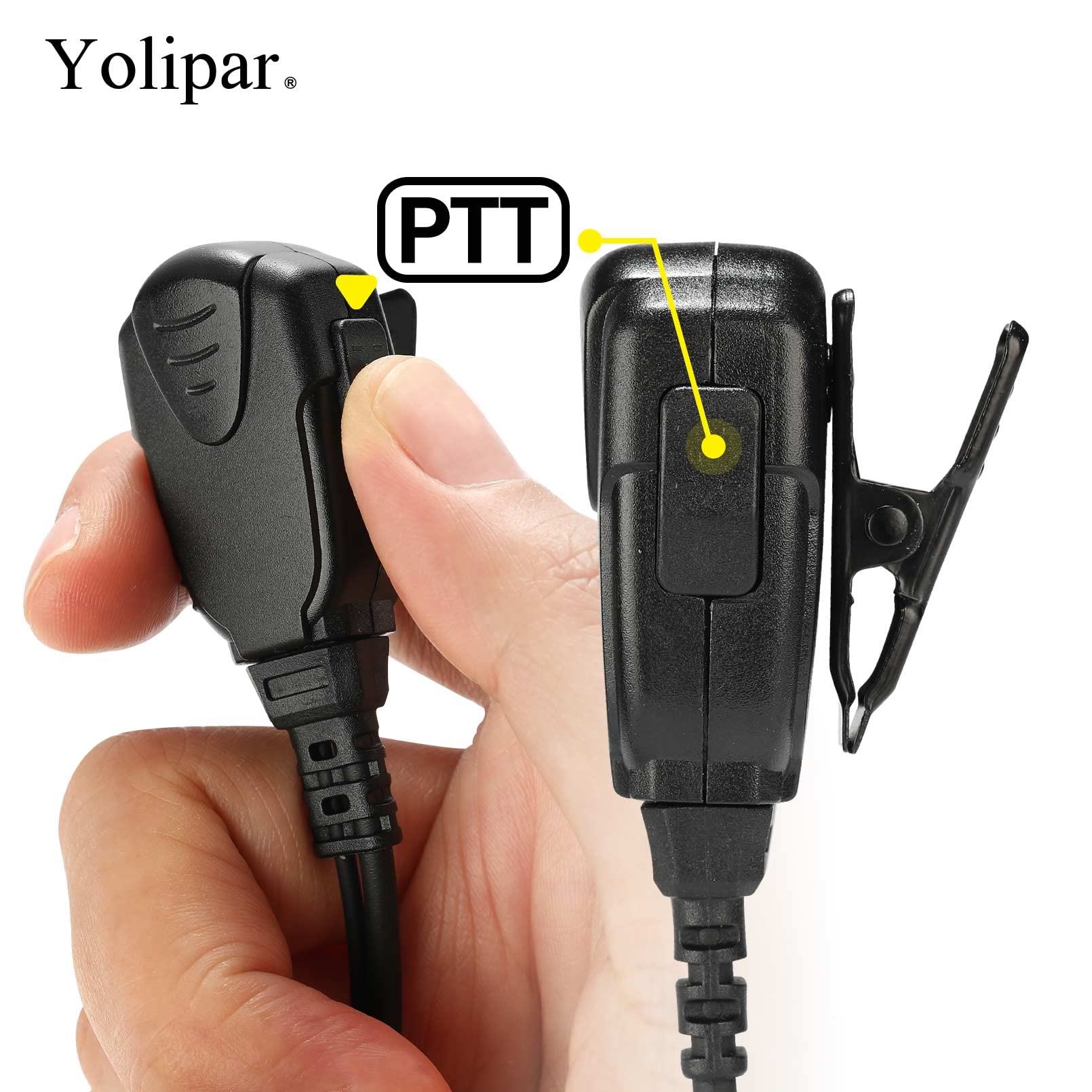 10 PCS UV-5R Surveillance Earpiece Kit - Compatible with BTECH, Retevis RT21 RT22, Kenwood, Arcshell AR-5 Walkie Talkie Radios - Includes PTT Mic & Clear Acoustic Tube Headset - Ideal for Security, Event Staff & Outdoor Communication