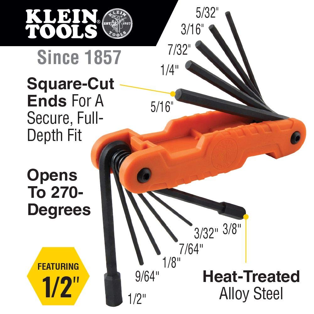 Klein Tools Digital Level & Angle Gauge with Folding Hex Key Set - Professional Precision Measuring Tool for Construction, Carpentry & DIY Projects