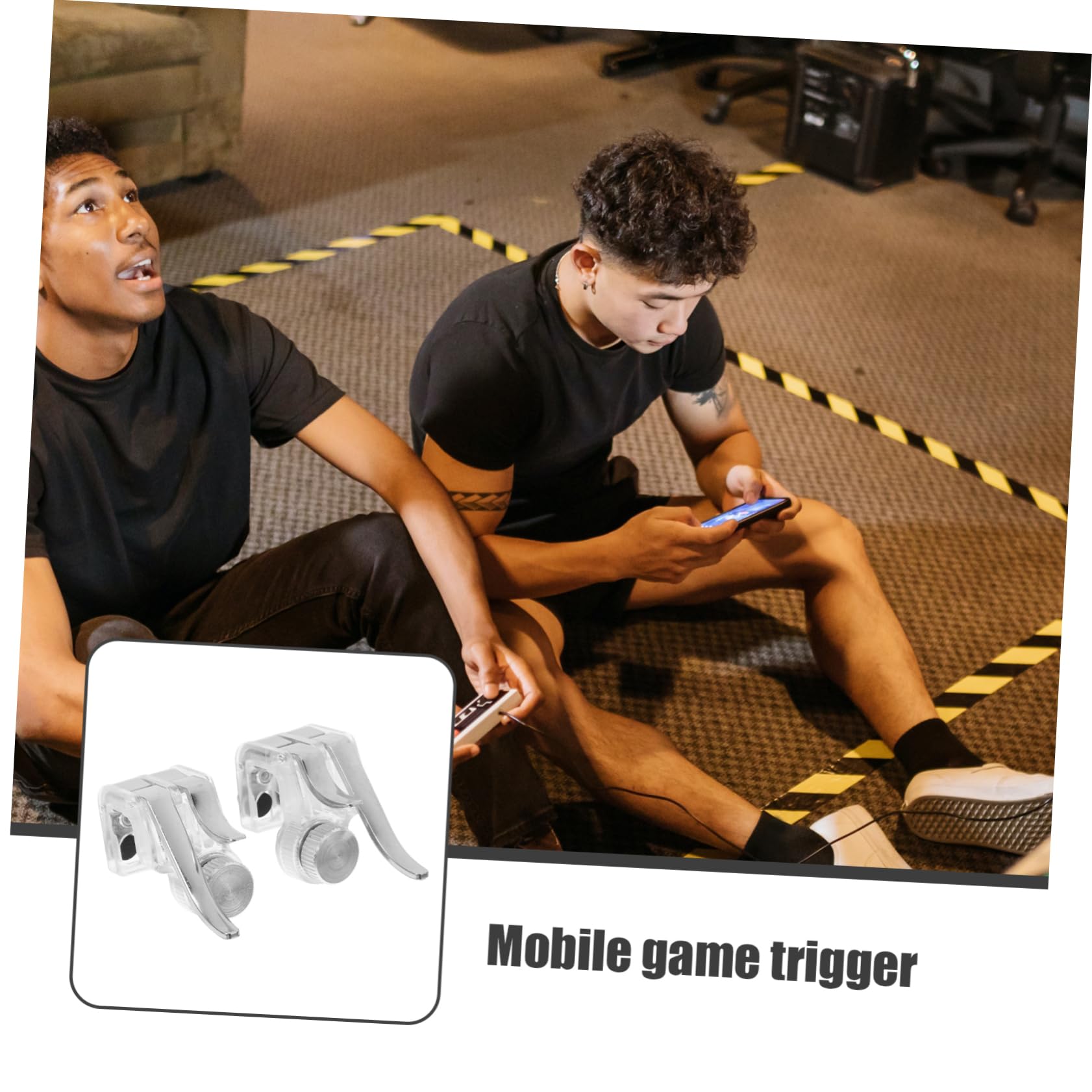 2 Pairs Metal Phone Grip Controller - Gaming Handle Trigger for Mobile Phones & Tablets - Perfect for PUBG, Fortnite & Call of Duty Mobile Gaming Accessories
