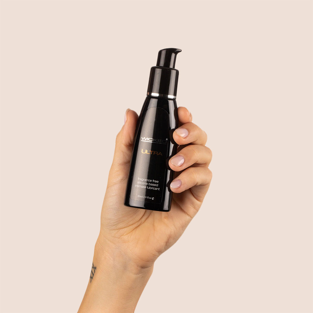 Wicked Ultra Silicone Based Personal Lubricant - Long Lasting & Waterproof for Enhanced Intimacy & Sensual Massage