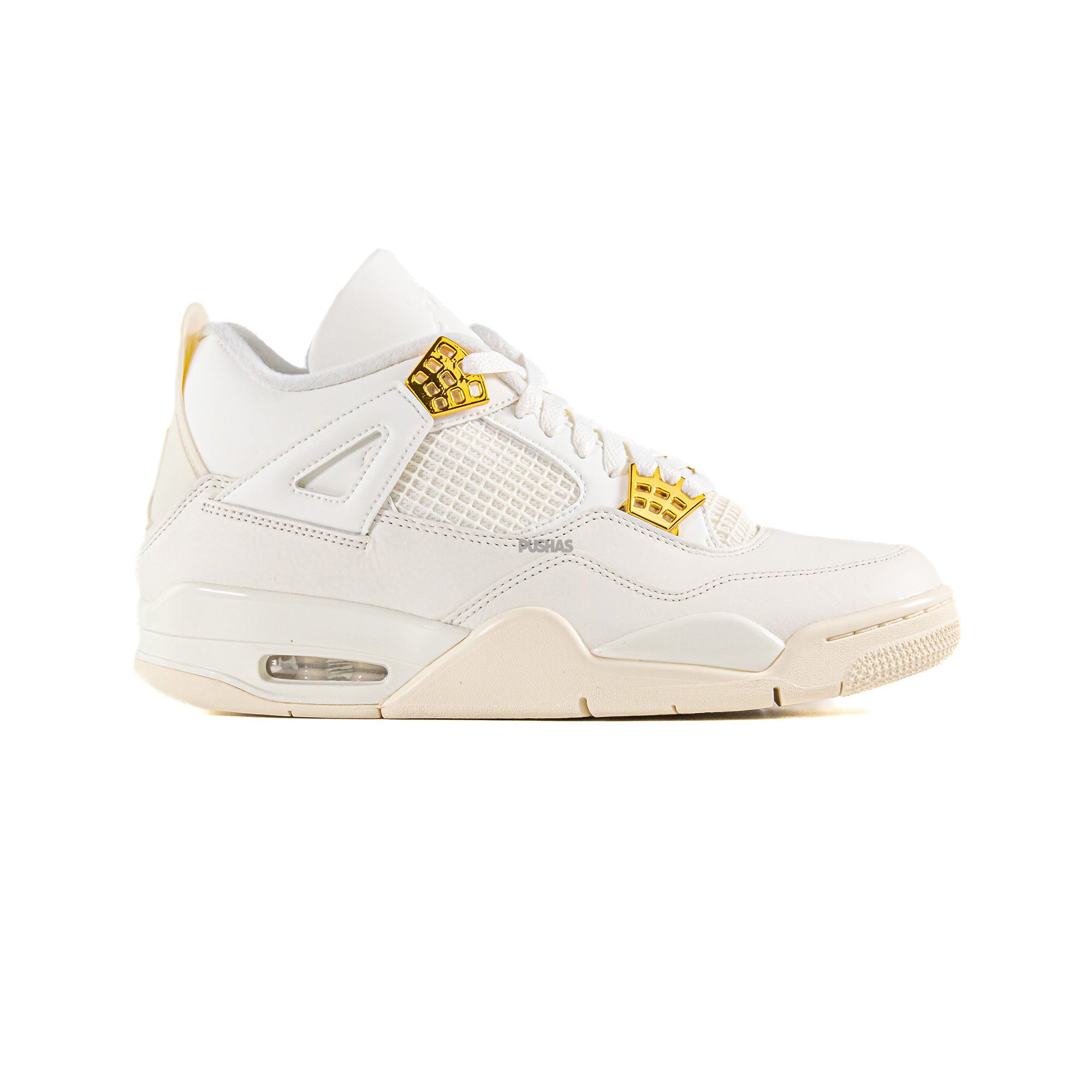 Air Jordan 4 Retro 'Metallic Gold' Women's Sneakers (2024) - Stylish Basketball Shoes for Women, Fashionable Gym & Streetwear Shoes for Everyday Wear