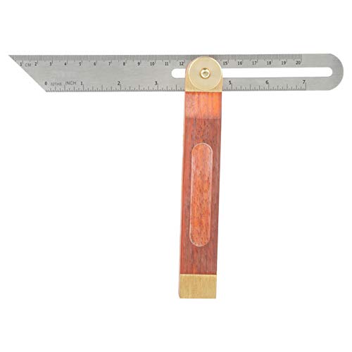 Premium Stainless Steel T-Bevel Sliding Angle Gauge with Wood Handle - Multi-Angle Adjustable Measuring Tool for Carpenters & Woodworkers - Perfect for Framing, Roofing, and Precision Woodworking Projects