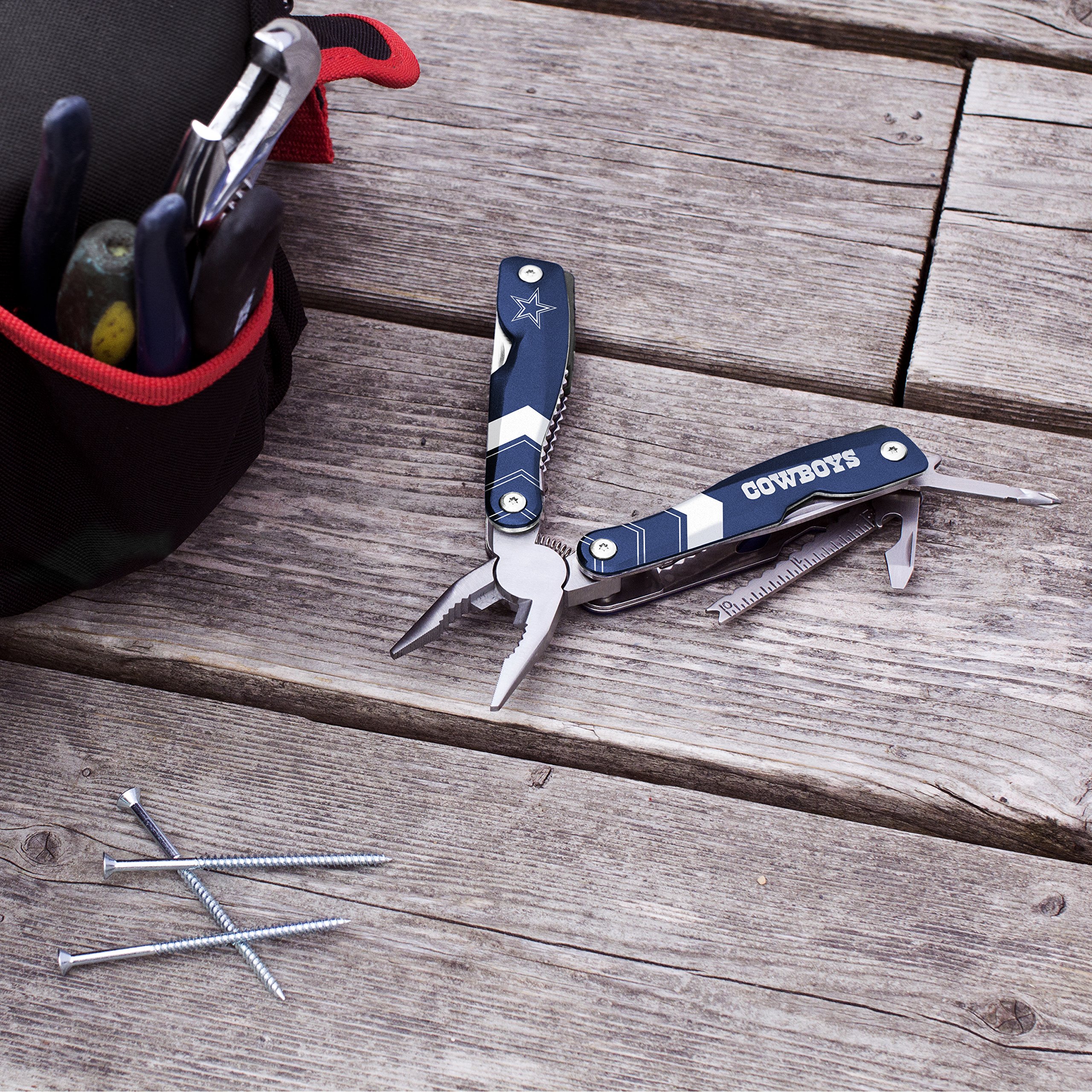 NFL Unisex-Adult Multi-Tool with 12 Functions - Pocket Knife, Screwdriver, Bottle Opener & More - Perfect for Camping, Hiking, Survival & Everyday Carry (EDC)