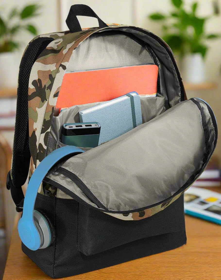 Clemson University Tigers Camo Backpack - Medium Size Durable College Bookbag for Students | Perfect for School, Hiking & Travel