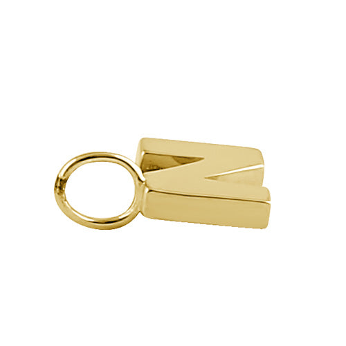 14K Solid Gold Initial 