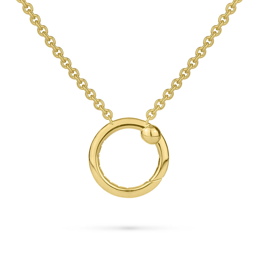Paul Morelli Meditation Bell Slider Necklace - Handcrafted Sterling Silver Yoga Jewelry for Mindfulness & Relaxation - Perfect for Meditation, Yoga Practice & Spiritual Gifts